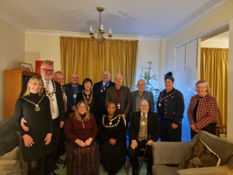 Mayor's of selected Towns attending the Bishop of Bedford - Buffet